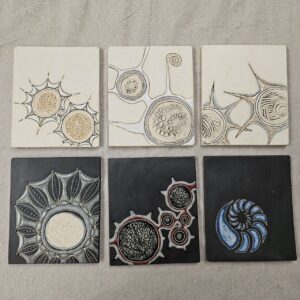 Micro World inspired wall tiles. Each sold separately