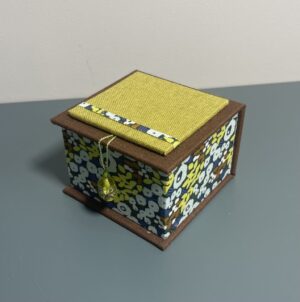 small box flowered cloth