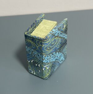 tiny box with book turquoise