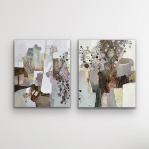 Lilacs Linen Wool and Rust