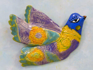 Ceramic Wall Bird