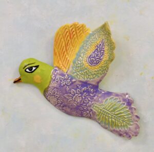 Ceramic Wall Bird