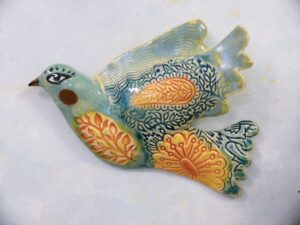Ceramic Wall Bird