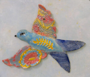 Ceramic Wall Bird