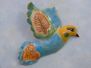 Ceramic Wall Bird