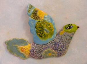 Ceramic Wall Bird