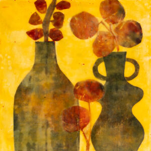 Pair of Vases with Eucalyptus