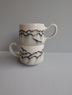 Cappuccino mountain mug