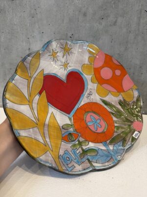 Meadow Dream Scalloped Hanging Plate