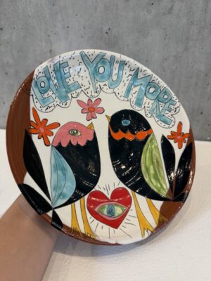 Love You More Birds Rd. Plate