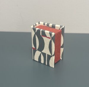 Tiny Box with Book Gray and Red