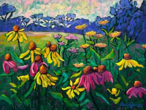 Whirl of the Wildflowers - Greeting Card