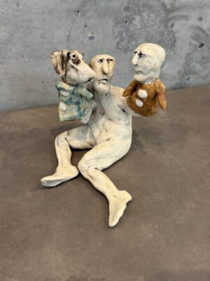 Puppetman with Dog